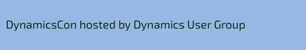 DynamicsCon hosted by Dynamics User Group